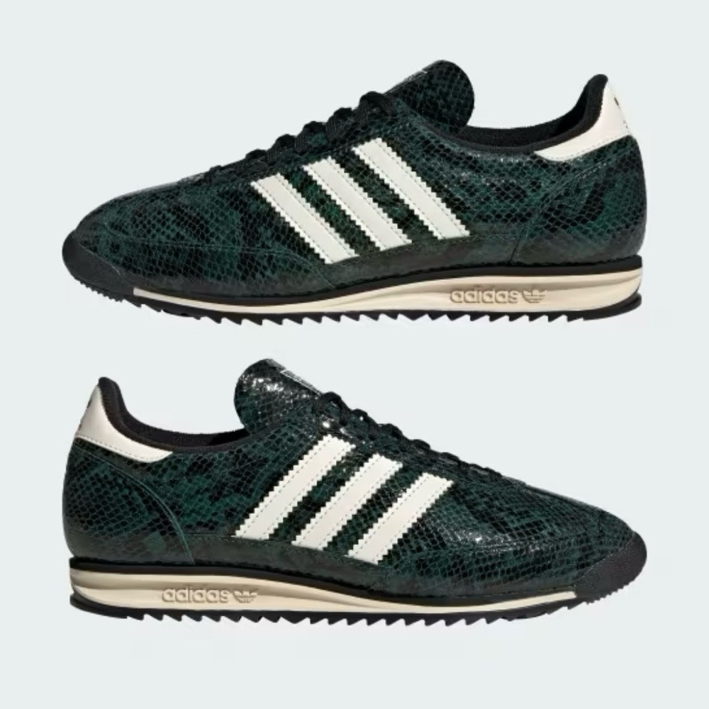 NIB RARE Adidas SL 72 OG Collegiate Green Snakeskin Sneakers 💚🐍💚